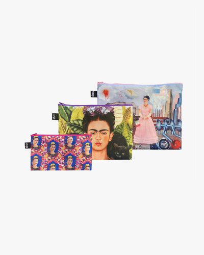 Frida Kahlo 3-piece set of pouch