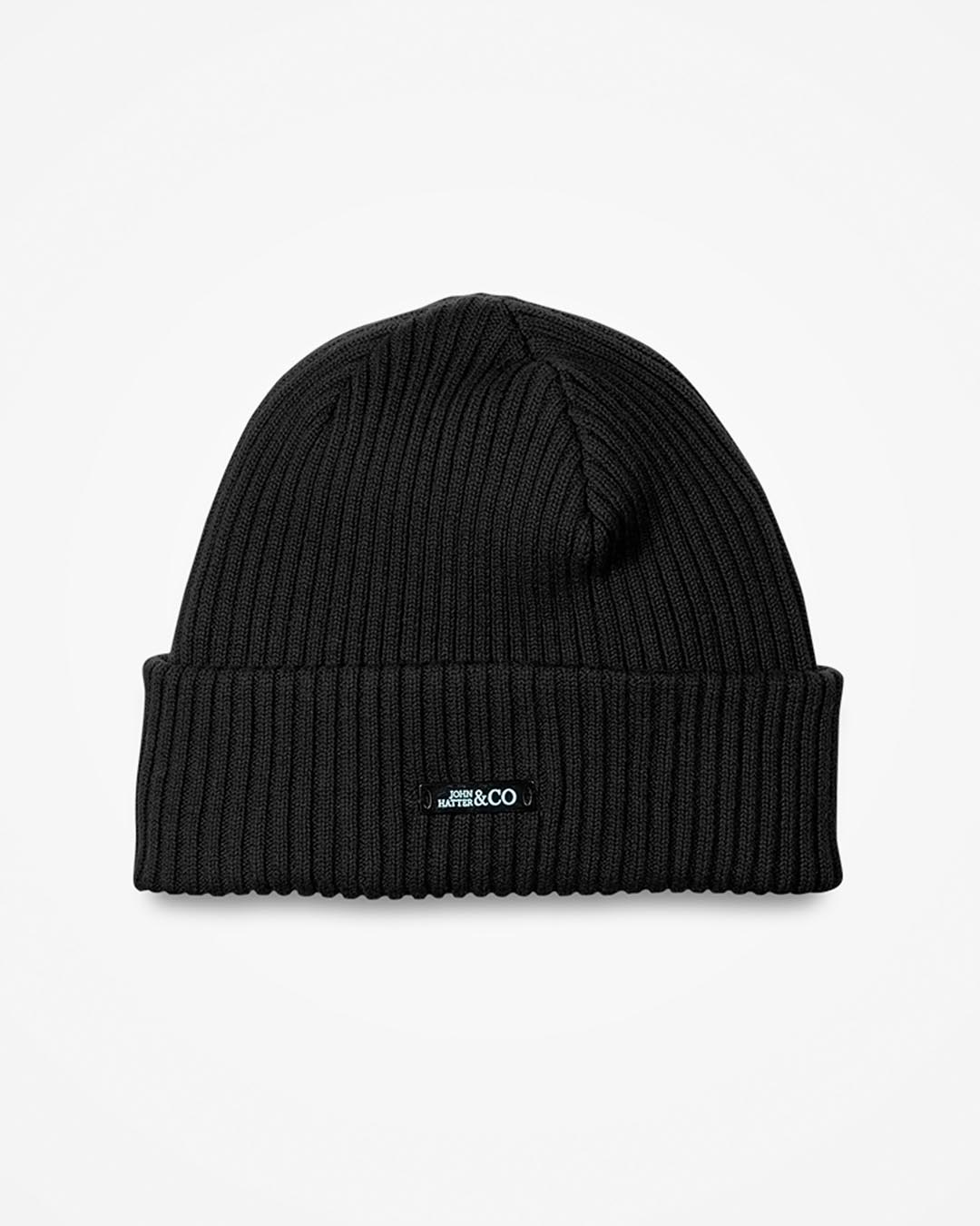 Knitted Beanie The Gentleman Black 1 Knitted Beanie The Gentleman Black