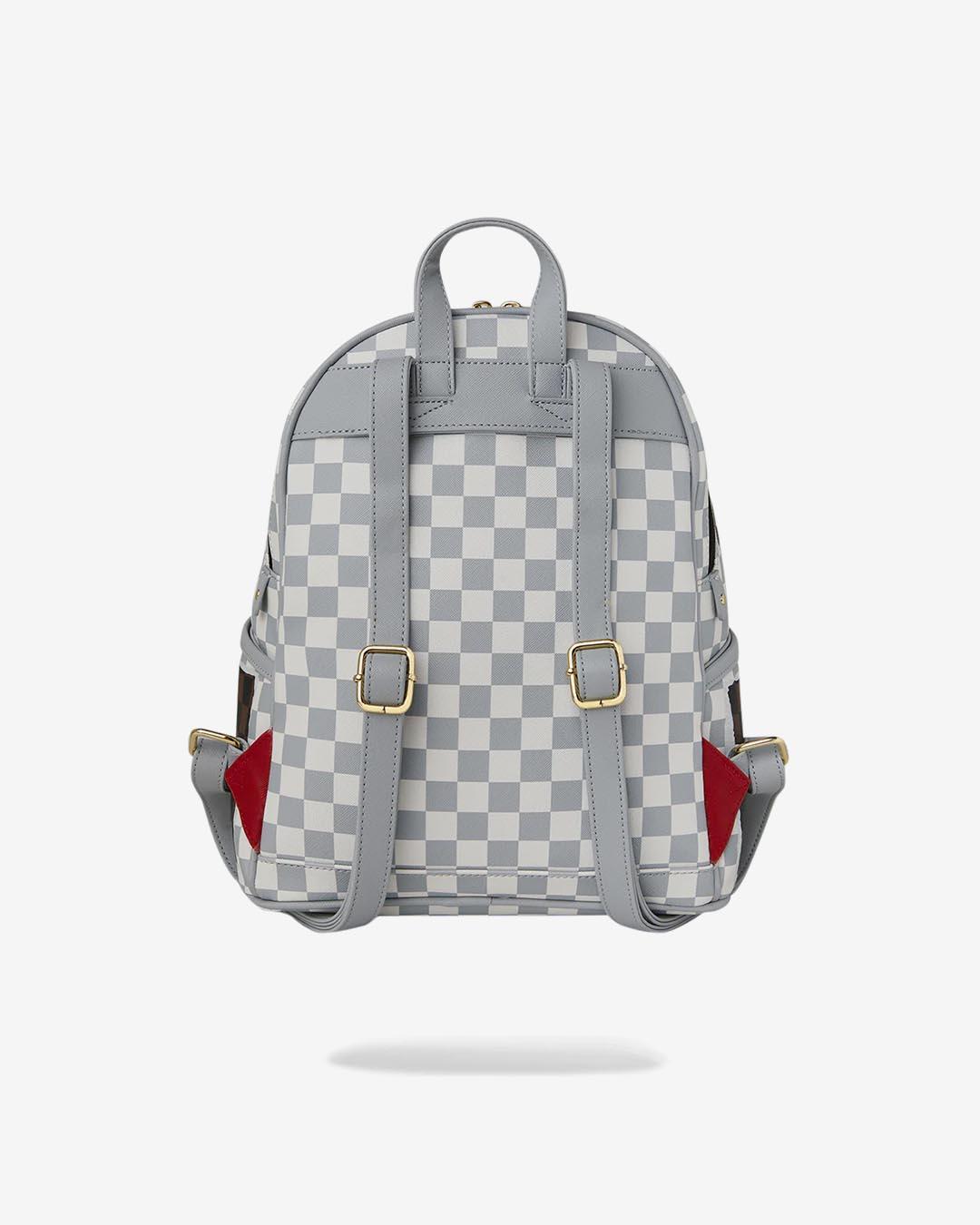 Backpack Cream And Brown Tear Check Savage 3 Backpack Cream And Brown Tear Check Savage