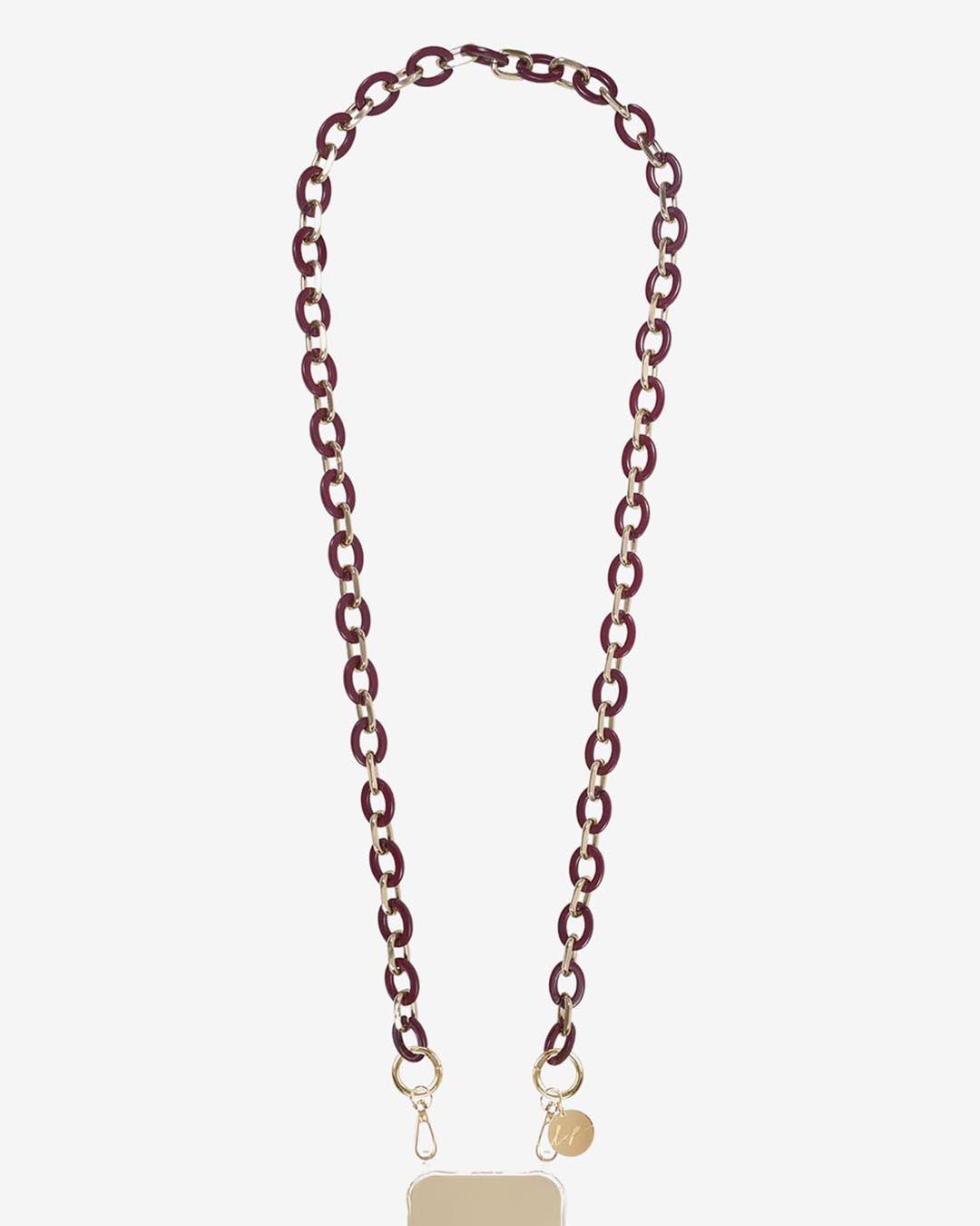 Phone Chain Cassy Bordeaux 120 cm 1 Phone Chain Cassy Bordeaux 120 cm