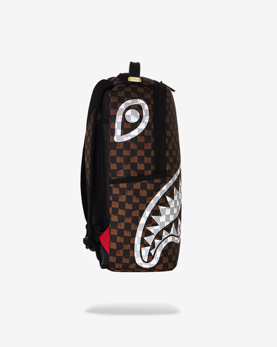 Nahrbtnik Brown and Cream Drip Check Shark 3 Nahrbtnik Brown and Cream Drip Check Shark