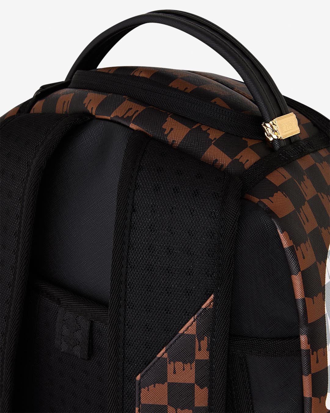 Nahrbtnik Brown and Cream Drip Check Shark 7 Nahrbtnik Brown and Cream Drip Check Shark