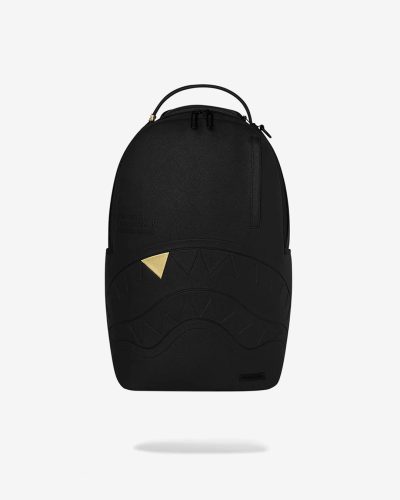 Backpack Blacked out Embossed Gold Tooth