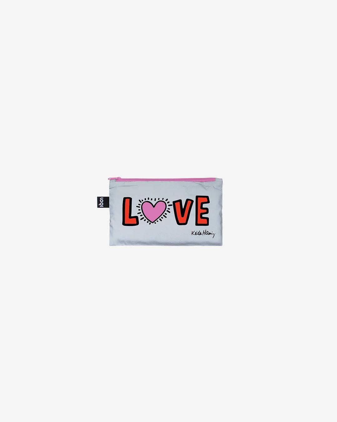 Keith Haring, Dog, Heart, Love Reflective 3-delni set torbic z zadrgo 5 Keith Haring, Dog, Heart, Love Reflective 3-delni set torbic z zadrgo