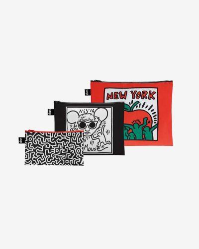 Keith Harring 3-piece set of pouch