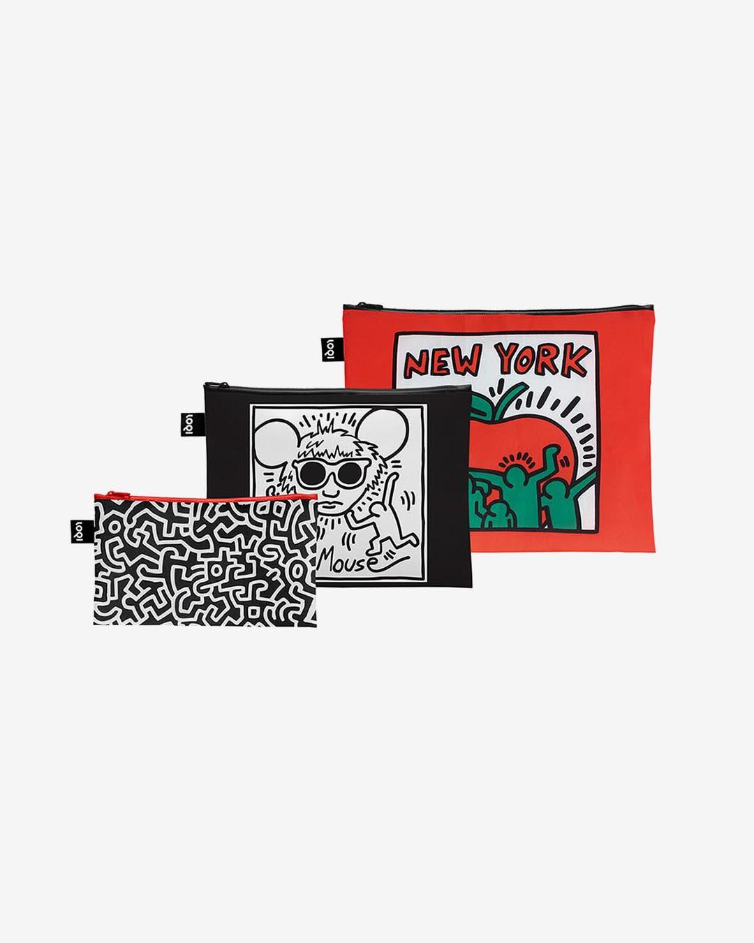 Keith Harring 3-piece set of pouch 1 Keith Harring 3-piece set of pouch