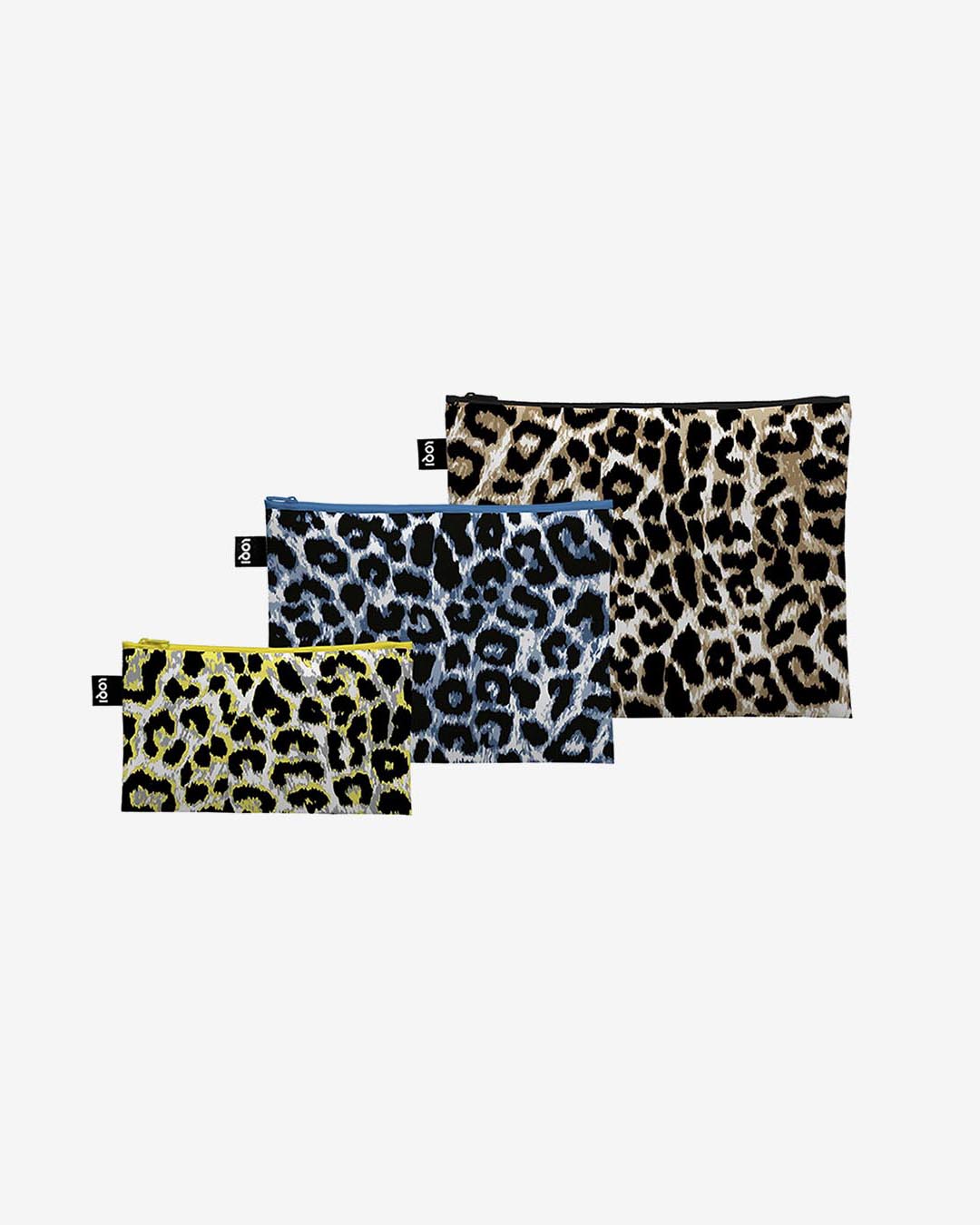 Leopard Dusk 3-delni set torbic z zadrgo 1 Leopard Dusk 3-delni set torbic z zadrgo